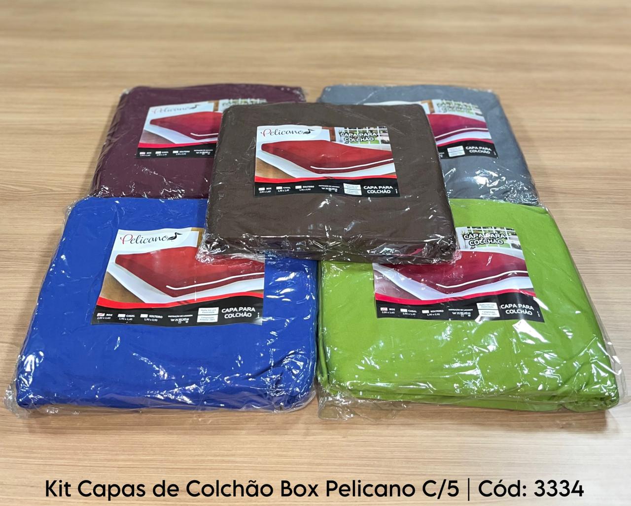 Kit Capas para Colchão Box Pelicano com 5 unidades