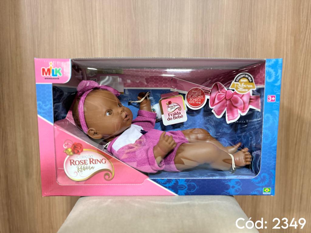 Boneca Coleção Rose Ring Reborn Negra