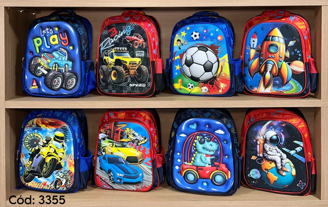 Mochila Infantil com efeito 3D