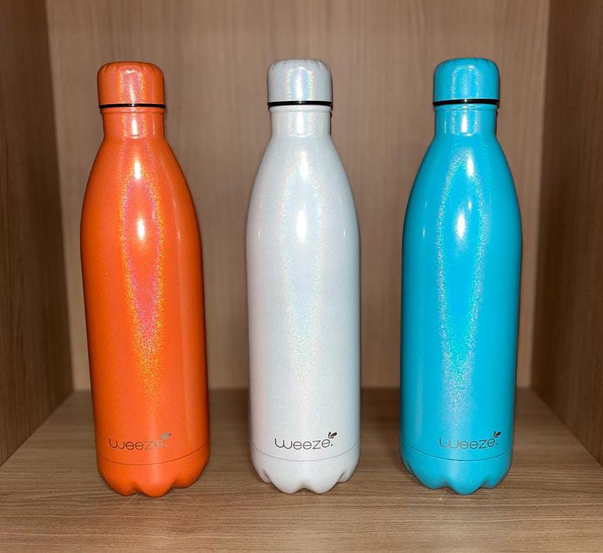 Garrafa Térmica 1 litro Inox perolado