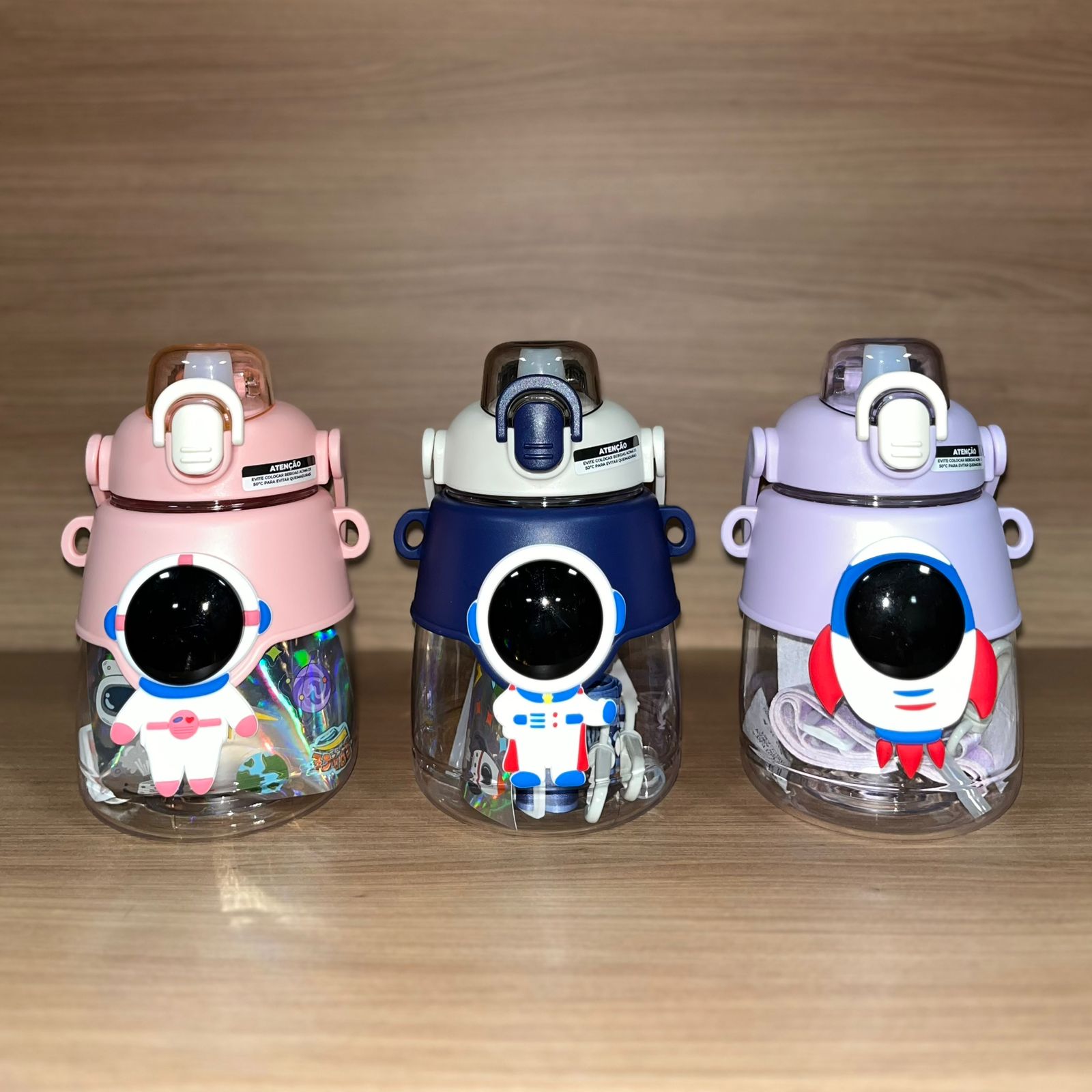 Garrafa Canudo Astronauta 1100ml