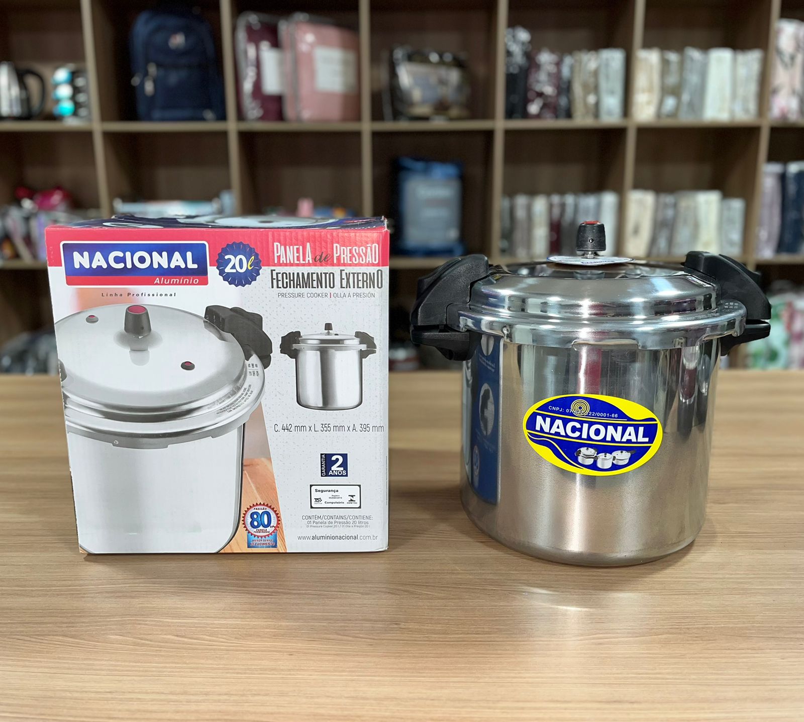 Panela de Pressão Nacional Fechamento Externo 20 litros