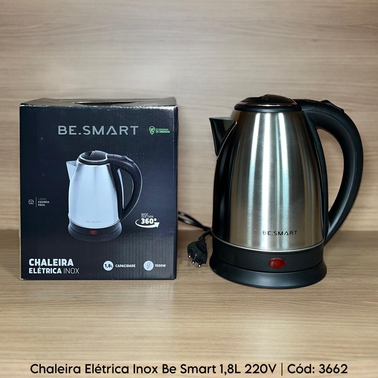 Chaleira Elétrica Inox Be Smart 1,8L 220V